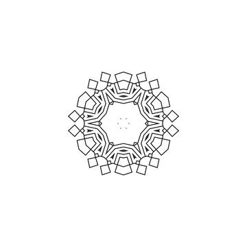 Mandala creative design vector with white background Stock Illustration