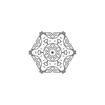 Mandala creative design vector with white background Stock Illustration