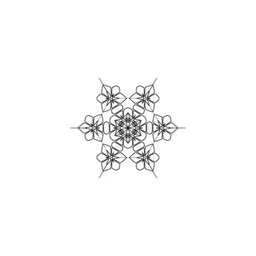 Mandala creative design vector with white background Illustrazione stock