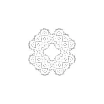 Mandala creative design vector with white background 스톡 일러스트