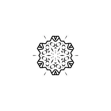 Mandala creative design vector with white background Stock Illustration