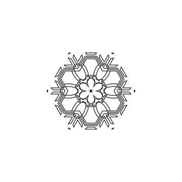Mandala creative design vector with white background 스톡 일러스트