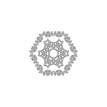 Mandala creative design vector with white background Stock-Illustration