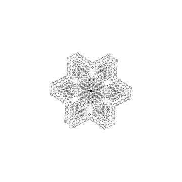 Mandala creative design vector with white background Stock Illustration