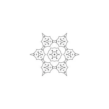 Mandala creative design vector with white background 스톡 일러스트