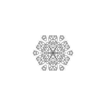 Mandala creative design vector with white background イラスト素材