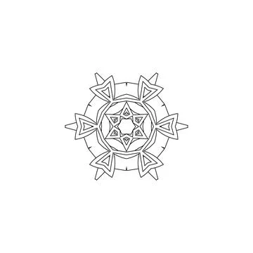 Mandala creative design vector with white background Stock-Illustration