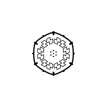 Mandala creative design vector with white background Stock Illustration