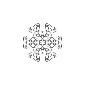 Mandala creative design vector with white background 스톡 일러스트