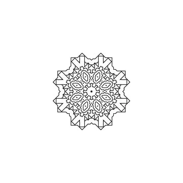 Mandala creative design vector with white background Stock Illustration
