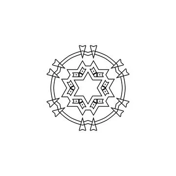Mandala creative design vector with white background Stock Illustration