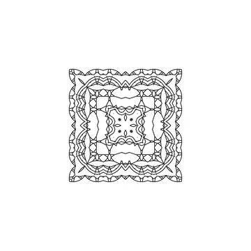 Mandala creative design vector with white background Illustrazione stock