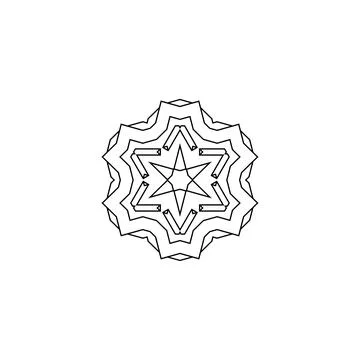 Mandala creative design vector with white background Stock Illustration