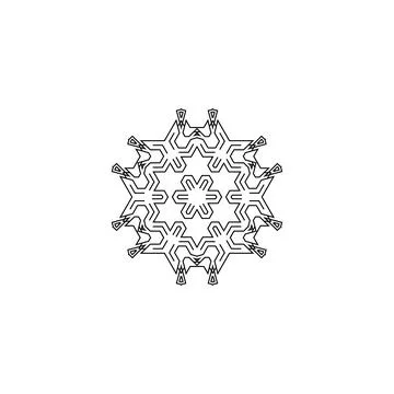 Mandala creative design vector with white background 库存插图