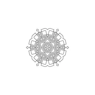 Mandala creative design vector with white background 스톡 일러스트