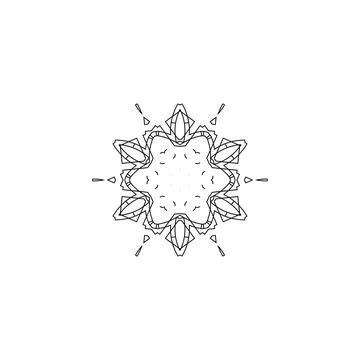 Mandala creative design vector with white background Stock Illustration