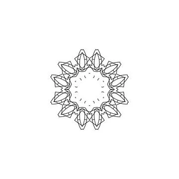 Mandala creative design vector with white background 库存插图