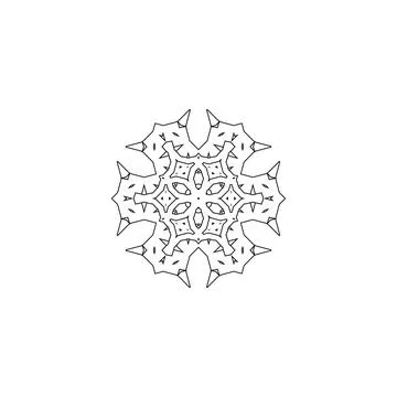 Mandala creative design vector with white background Illustrazione stock