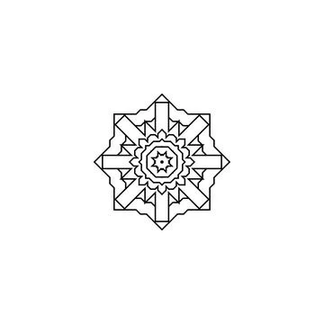 Mandala creative design vector with white background Stock Illustration