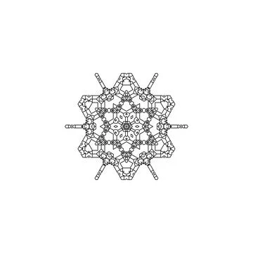 Mandala creative design vector with white background 스톡 일러스트