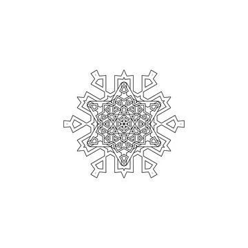 Mandala creative design vector with white background Stock Illustration