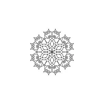 Mandala creative design vector with white background 스톡 일러스트