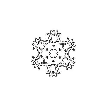 Mandala creative design vector with white background Illustrazione stock