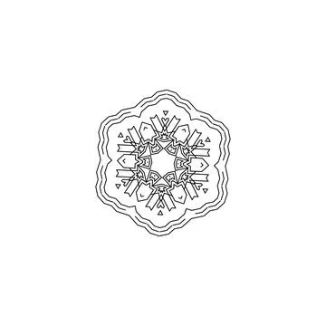 Mandala creative design vector with white background 스톡 일러스트
