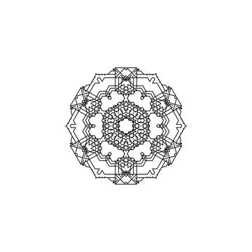 Mandala creative design vector with white background 库存插图