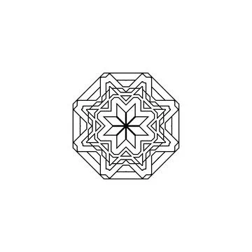 Mandala creative design vector with white background Stock Illustration
