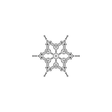 Mandala creative design vector with white background 库存插图