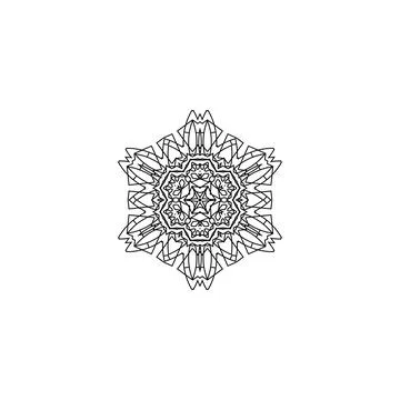 Mandala creative design vector with white background Stock Illustration