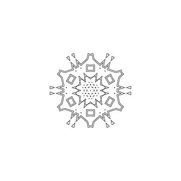 Mandala creative design vector with white background Stock Illustration