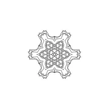 Mandala creative design vector with white background Stock Illustration