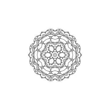 Mandala creative design vector with white background Stock Illustration