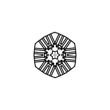 Mandala creative design vector with white background Stock Illustration