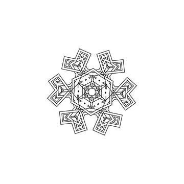 Mandala creative design vector with white background 스톡 일러스트