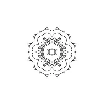 Mandala creative design vector with white background 库存插图