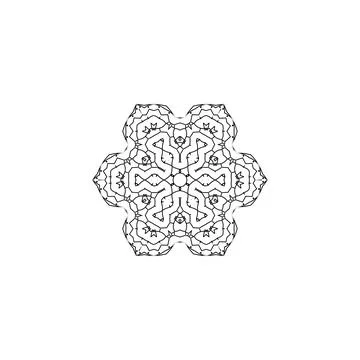 Mandala creative design vector with white background Stock Illustration
