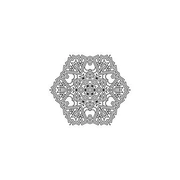 Mandala creative design vector with white background 스톡 일러스트
