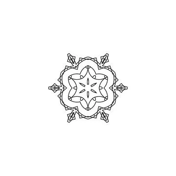 Mandala creative design vector with white background Stock Illustration