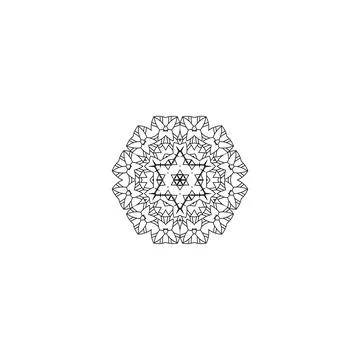 Mandala creative design vector with white background Stock Illustration