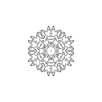 Mandala creative design vector with white background Stock Illustration