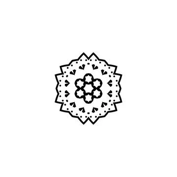 Mandala creative design vector with white background Stock Illustration