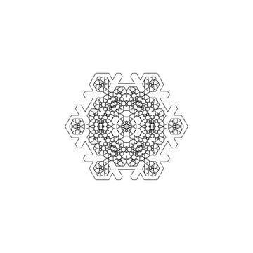 Mandala creative design vector with white background Stock Illustration
