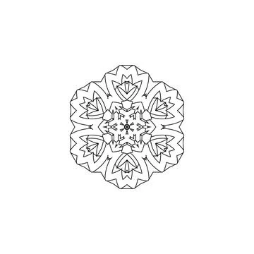 Mandala creative design vector with white background 스톡 일러스트
