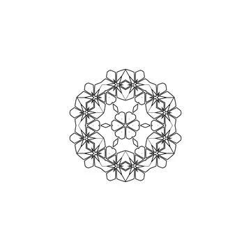 Mandala creative design vector with white background 스톡 일러스트
