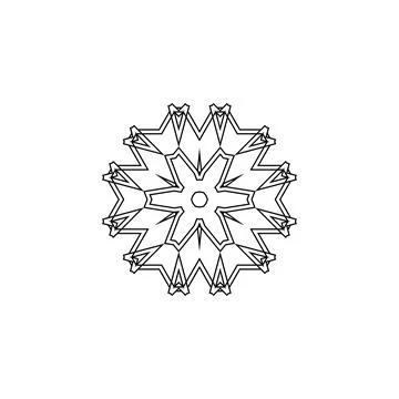 Mandala creative design vector with white background Illustrazione stock