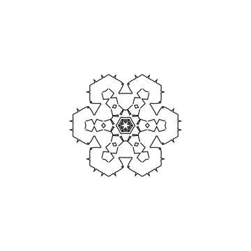 Mandala creative design vector with white background 스톡 일러스트