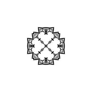 Mandala creative design vector with white background 库存插图